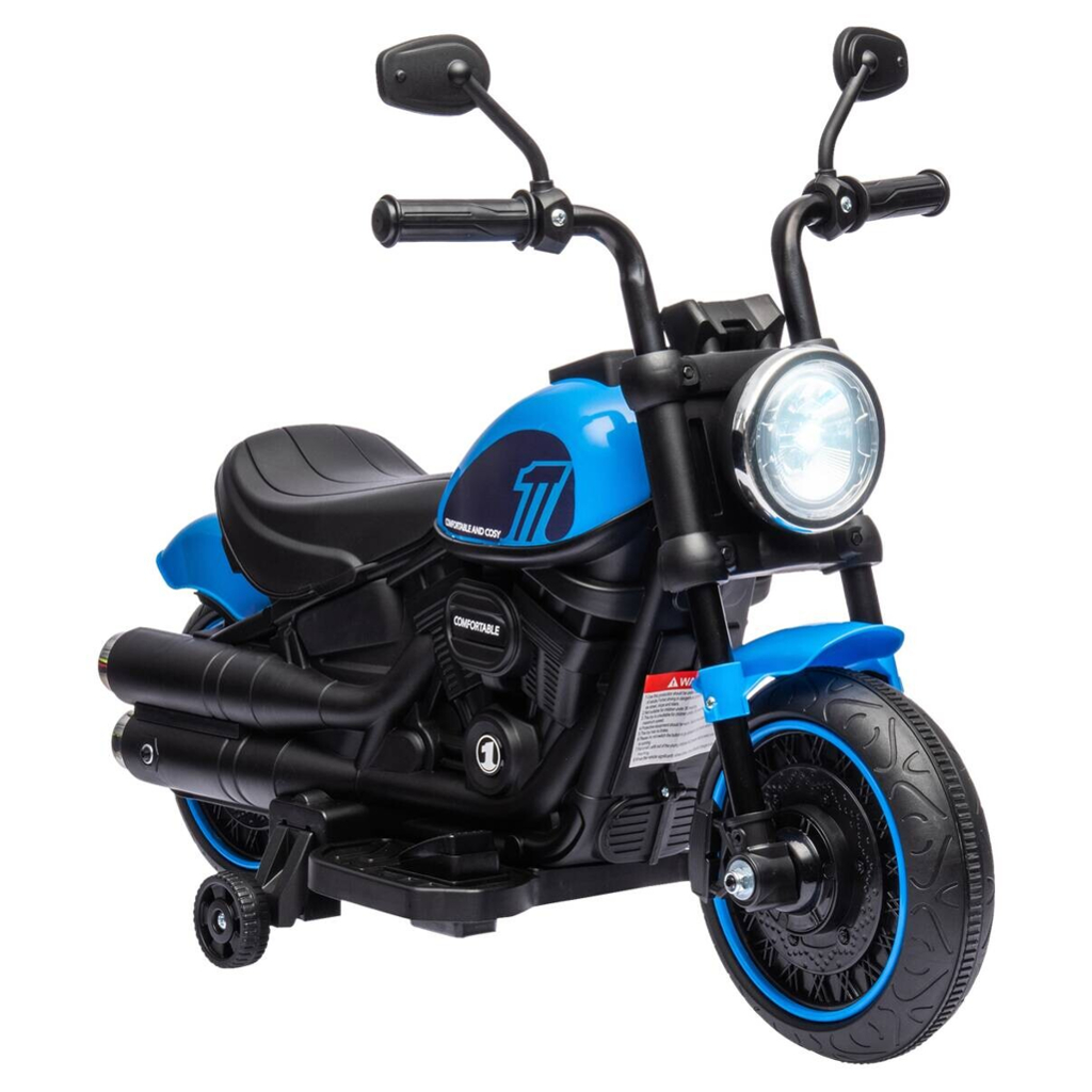 HOMCOM Kinder-Elektromotorrad schwarz B/H/L: ca. 42x57x76 cm