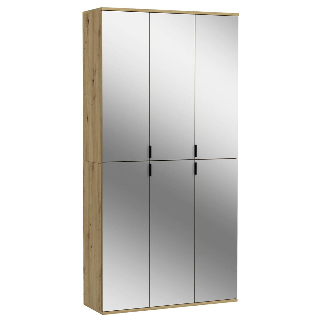 Garderobe PROJEKT Eiche Artisan Nachbildung Spiegel B/H/T: ca. 91x193x34 cm