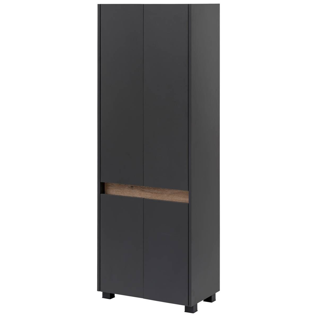 Hochschrank Cosmo anthrazit B/H/T: ca. 56,9x164,5x33 cm