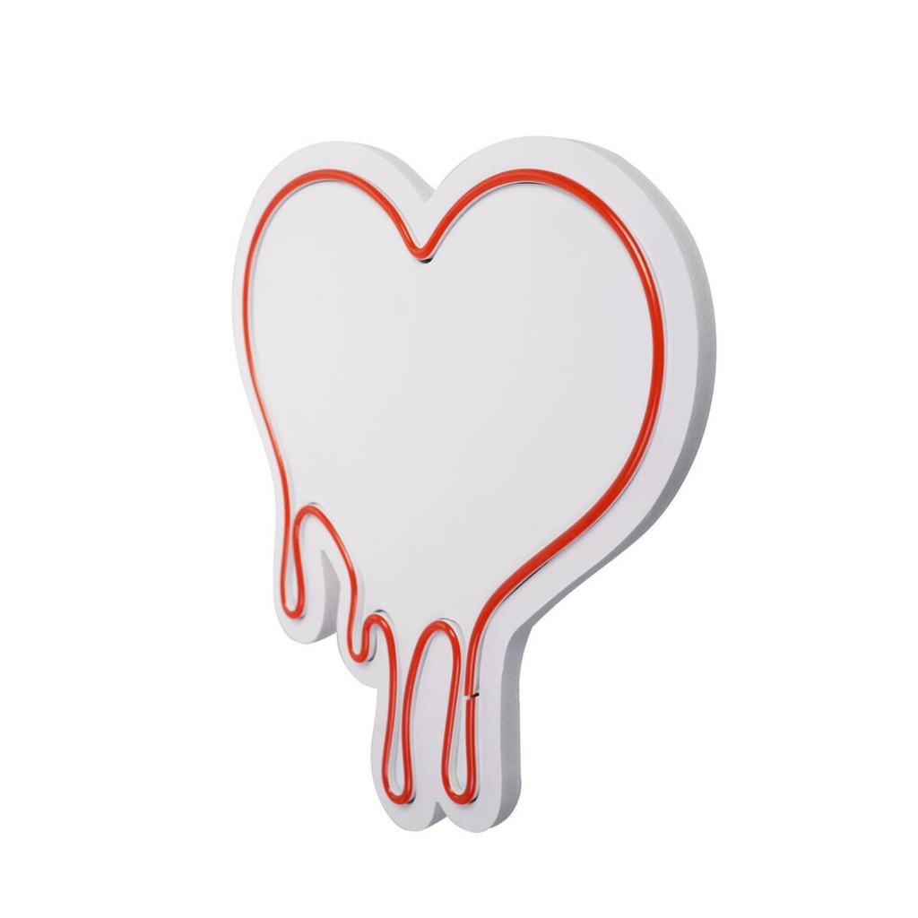 Opviq LED-Wandleuchte rot PVC B/H/T/L: ca. 32x35x2x32 cm