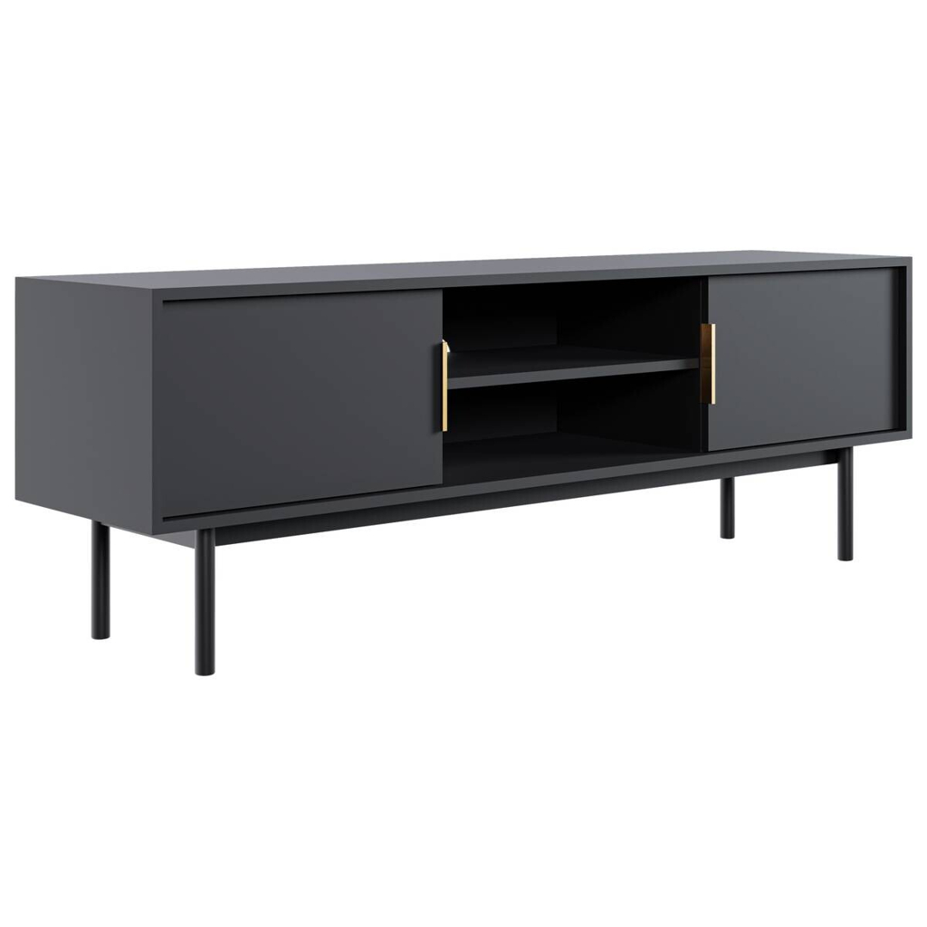 TV-Lowboard VIVA schwarz B/H/T: ca. 154x53,5x39 cm