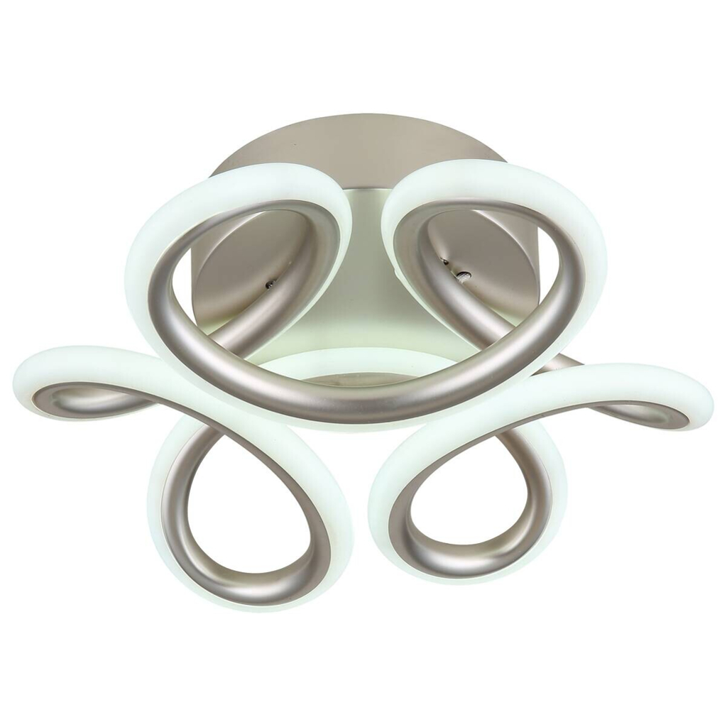 GLOBO Deckenleuchte silber Aluminium Metall H/D: ca. 10x26 cm 1 Brennstellen