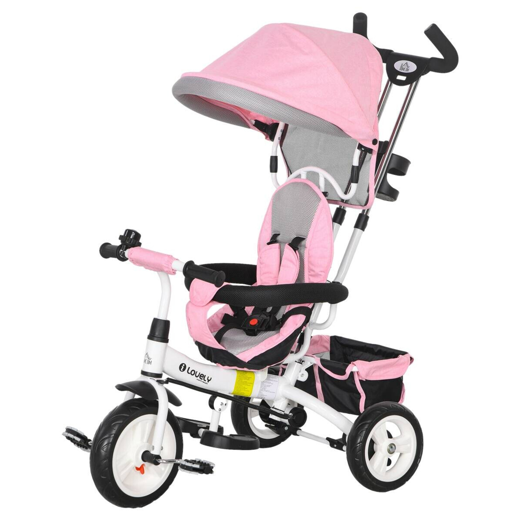 HOMCOM Kinderdreirad rosa B/H/L: ca. 50x106x95 cm