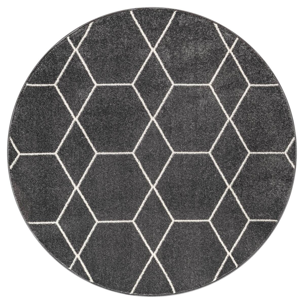 Sanat Teppich Trellis anthrazit B/L: ca. 120x120 cm