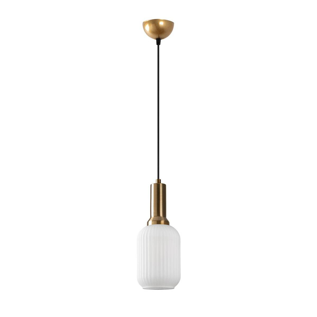 Opviq Pendelleuchte Asker-15191 gold Glas Metall B/H/T/L/D: ca. 13x118x13x13x13 cm E27 1 Brennstellen