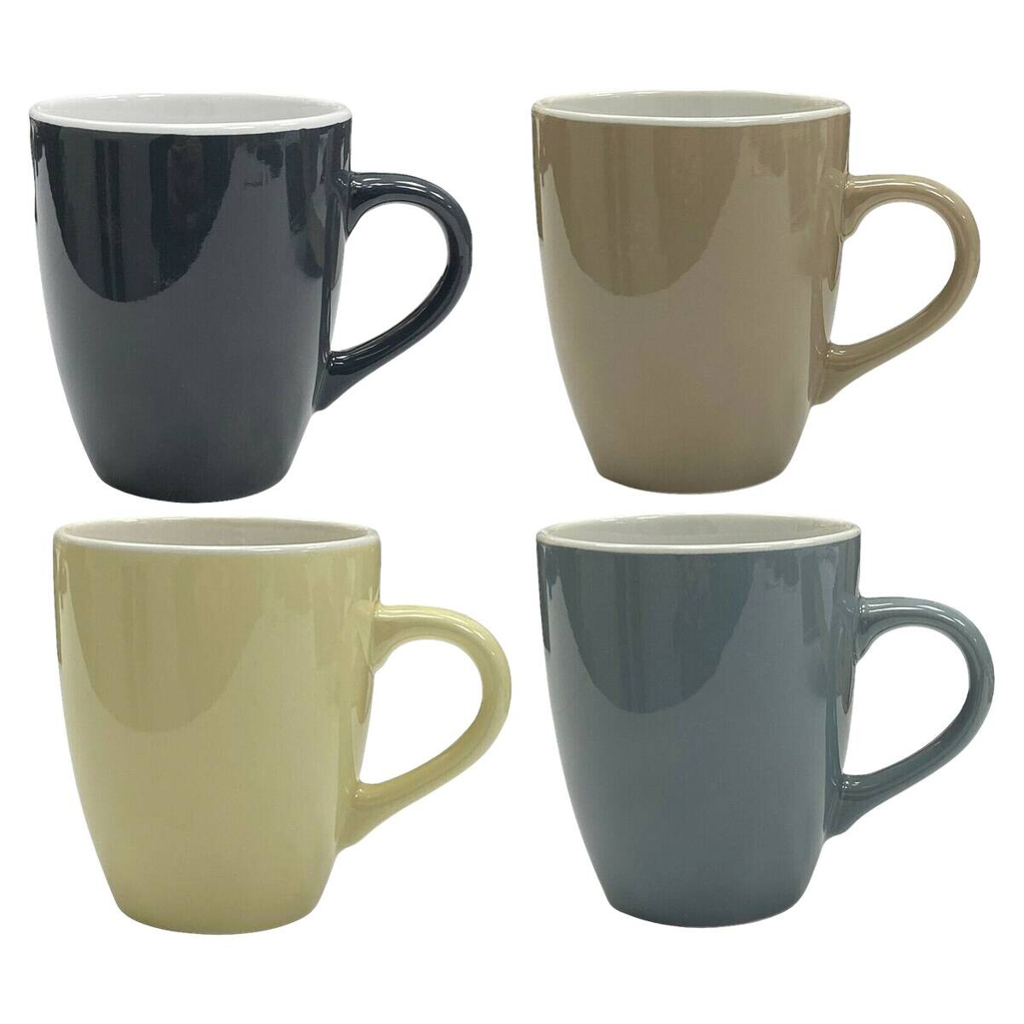 Kaffeebecher 4er Set multicolor Keramik 4 tlg.