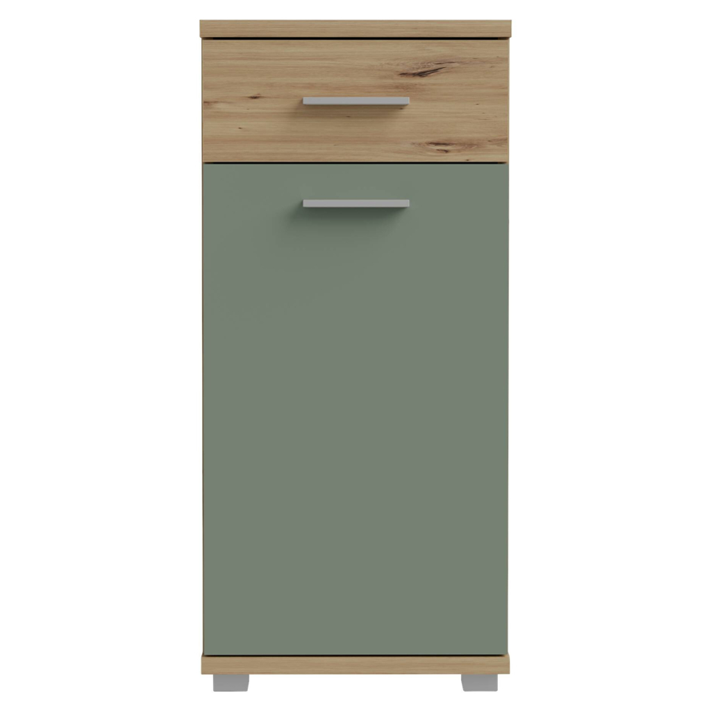 Badkommode  Eiche Artisan Nachbildung salbei B/H/T: ca. 40x88x29 cm