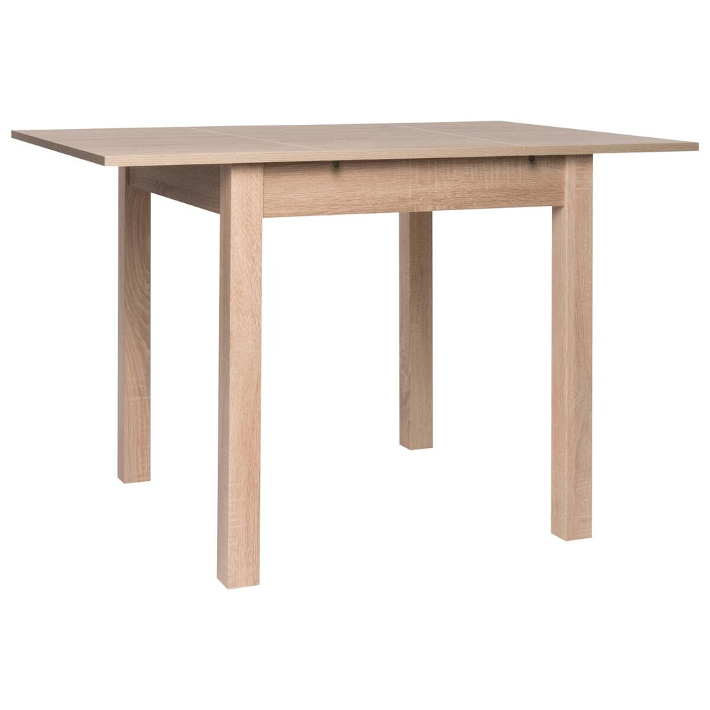 Esstisch Coburg Eiche Sonoma Optik schwarz B/T: ca. 80x80 cm