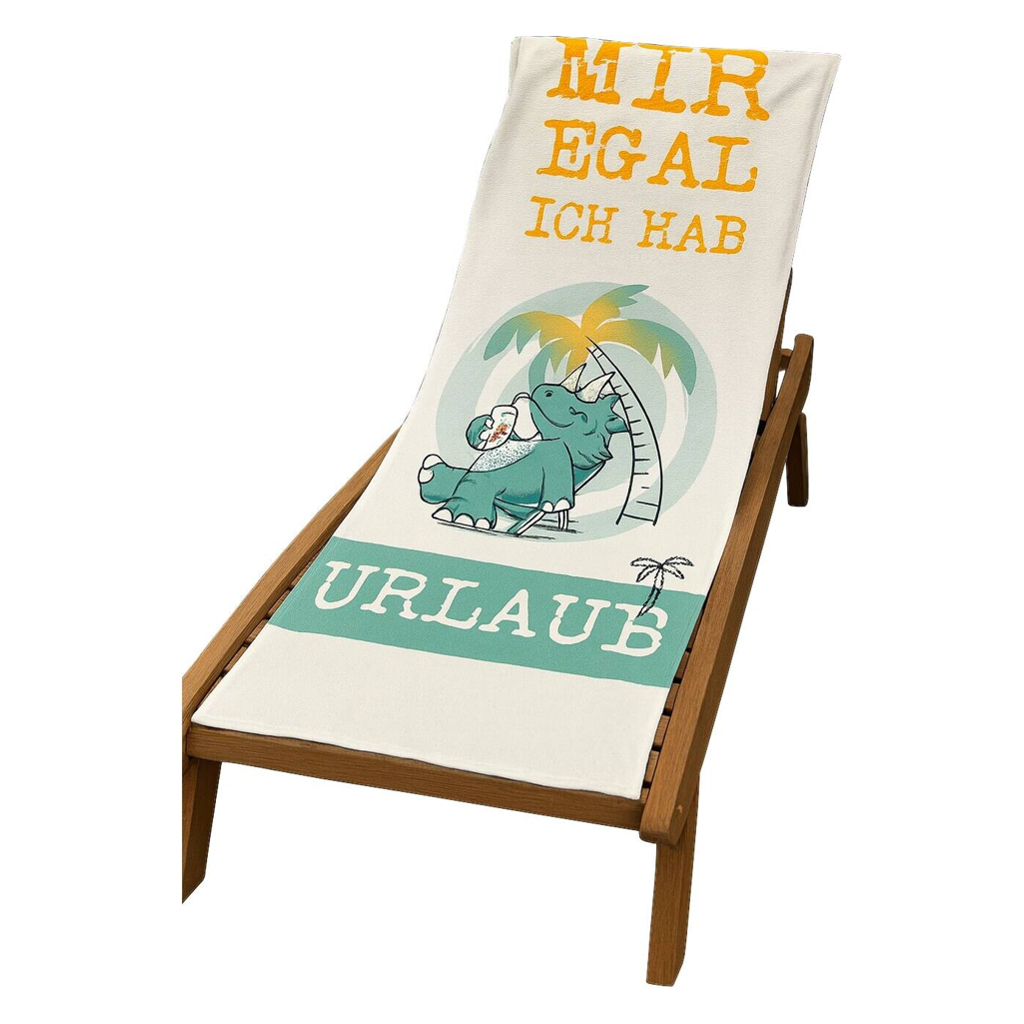 Strandtuch beige Polyester B/L: ca. 75x190 cm