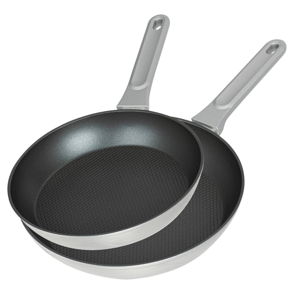 POCOline Pfannenset silber Aluminium 2 tlg.