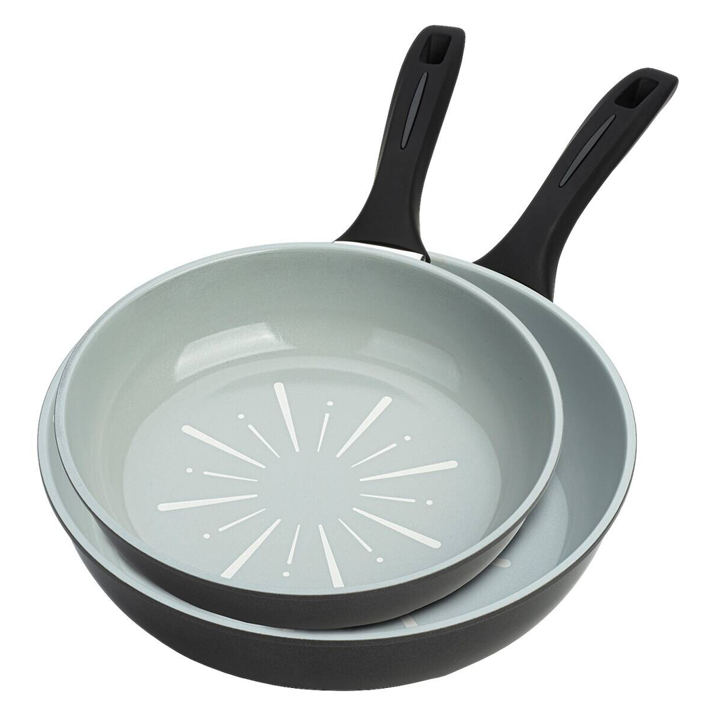 POCOline Pfannenset grau Aluminium 2 tlg.