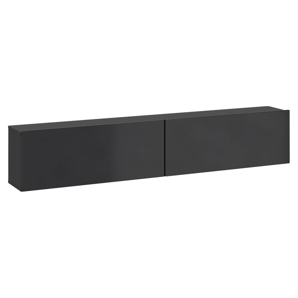 TV-Lowboard Otis schwarz Hochglanz B/H/T: ca. 180x37x32 cm