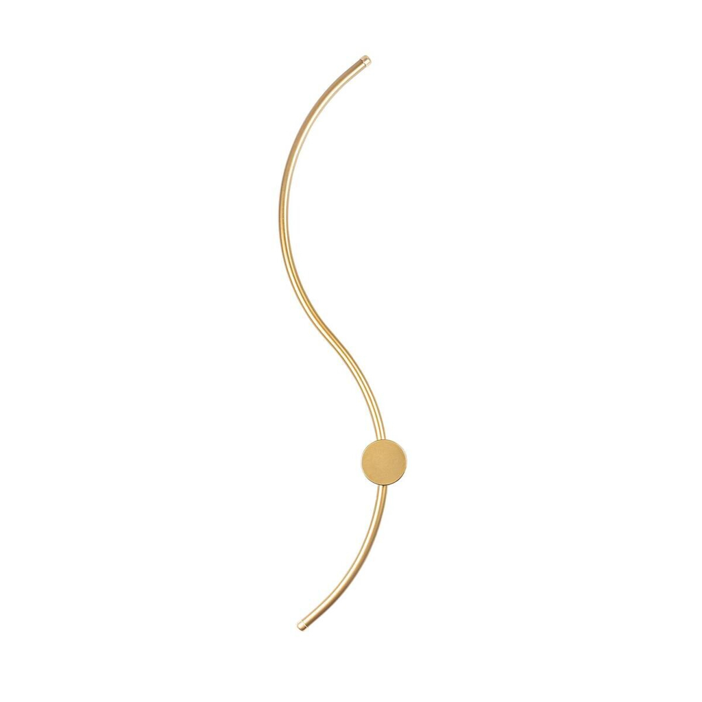 Opviq Wandleuchte gold Metall B/H/T/L: ca. 90x17x10x90 cm