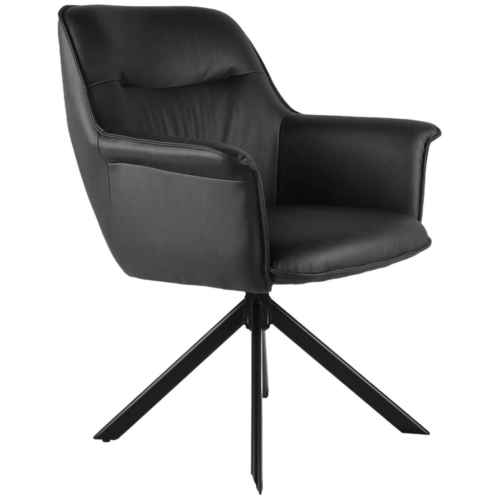 Armlehnstuhl Elias schwarz Polyester B/H/T: ca. 67x91x69 cm