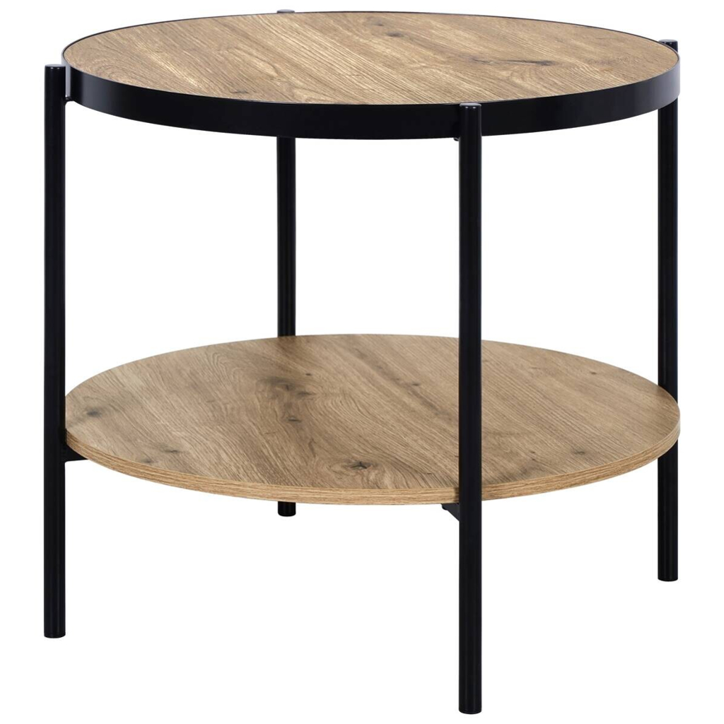 Beistelltisch David Holzoptik Artisan Nachbildung D: ca. 51 cm