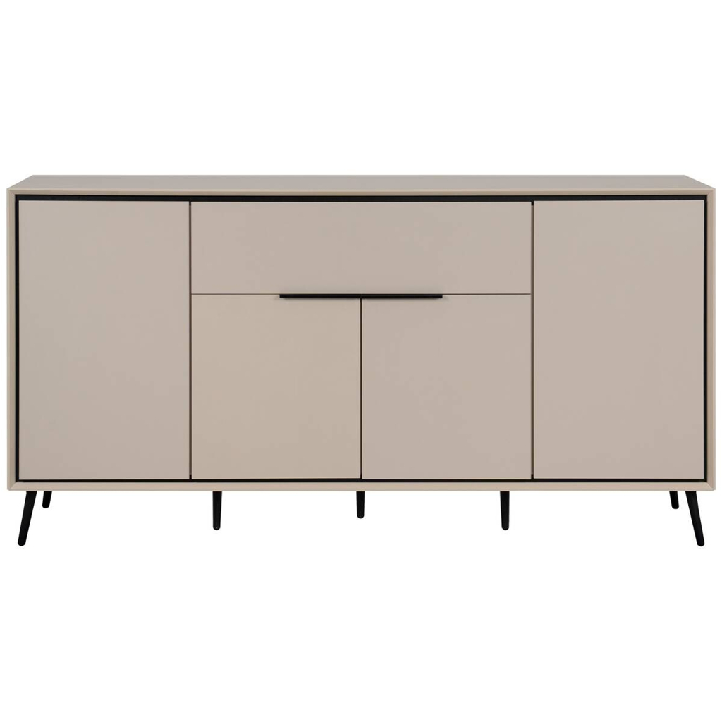 Sideboard Arona sand schwarz B/H/T: ca. 175x90x38 cm