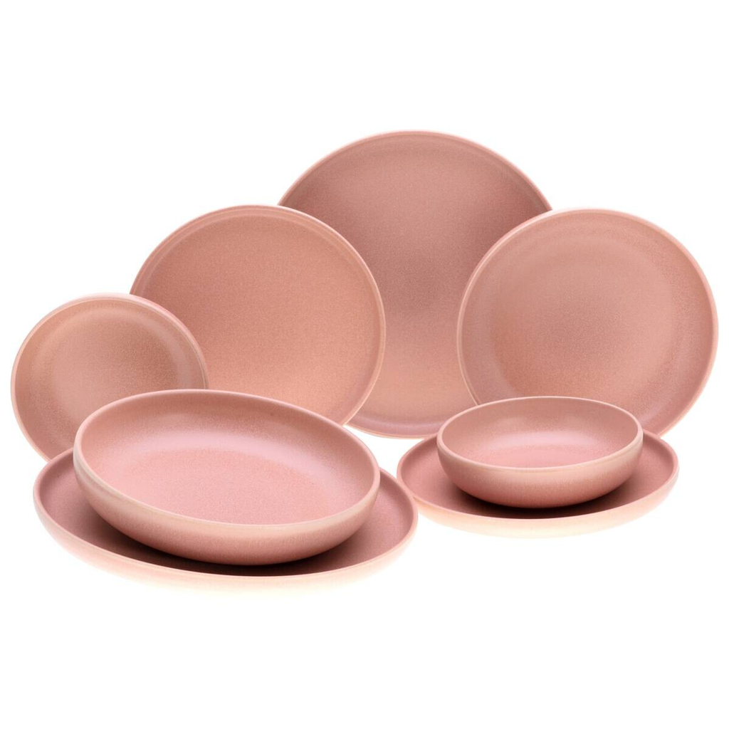 CreaTable Tafelservice Uno Rusty rosé Steinzeug 8 tlg.