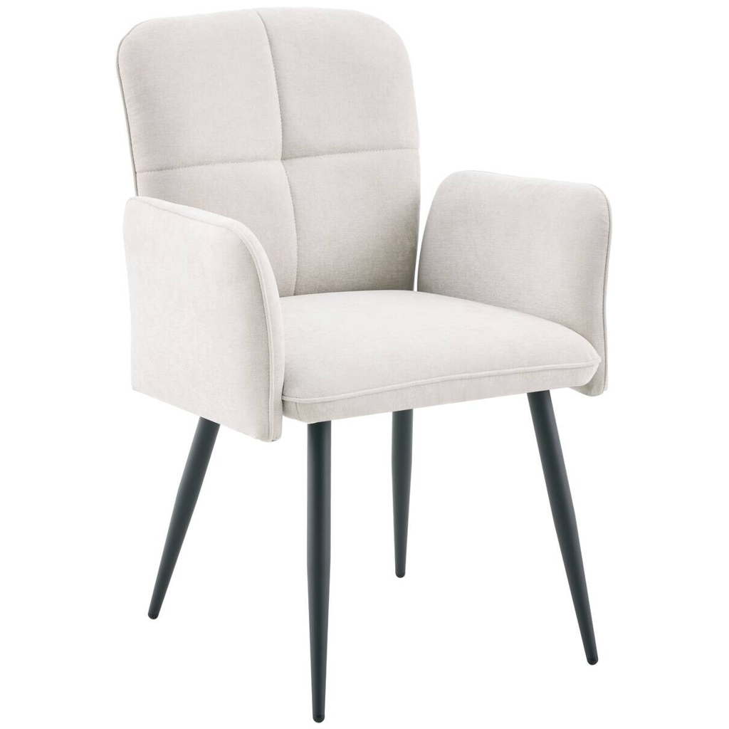 Armlehnstuhl Marla beige Webstoff B/H/T: ca. 60x89x62 cm