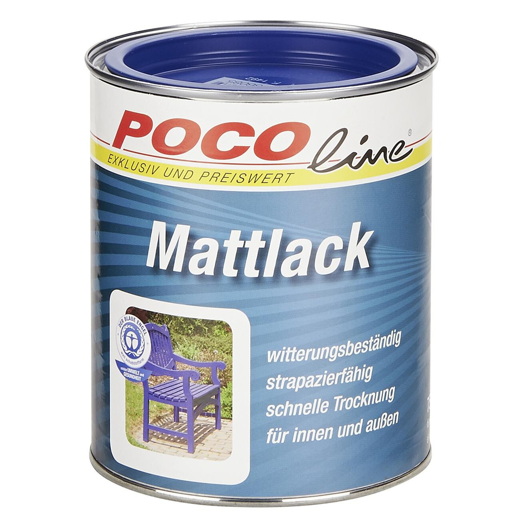 POCOline Acyl Buntlack enzianblau seidenmatt ca. 0,75 l