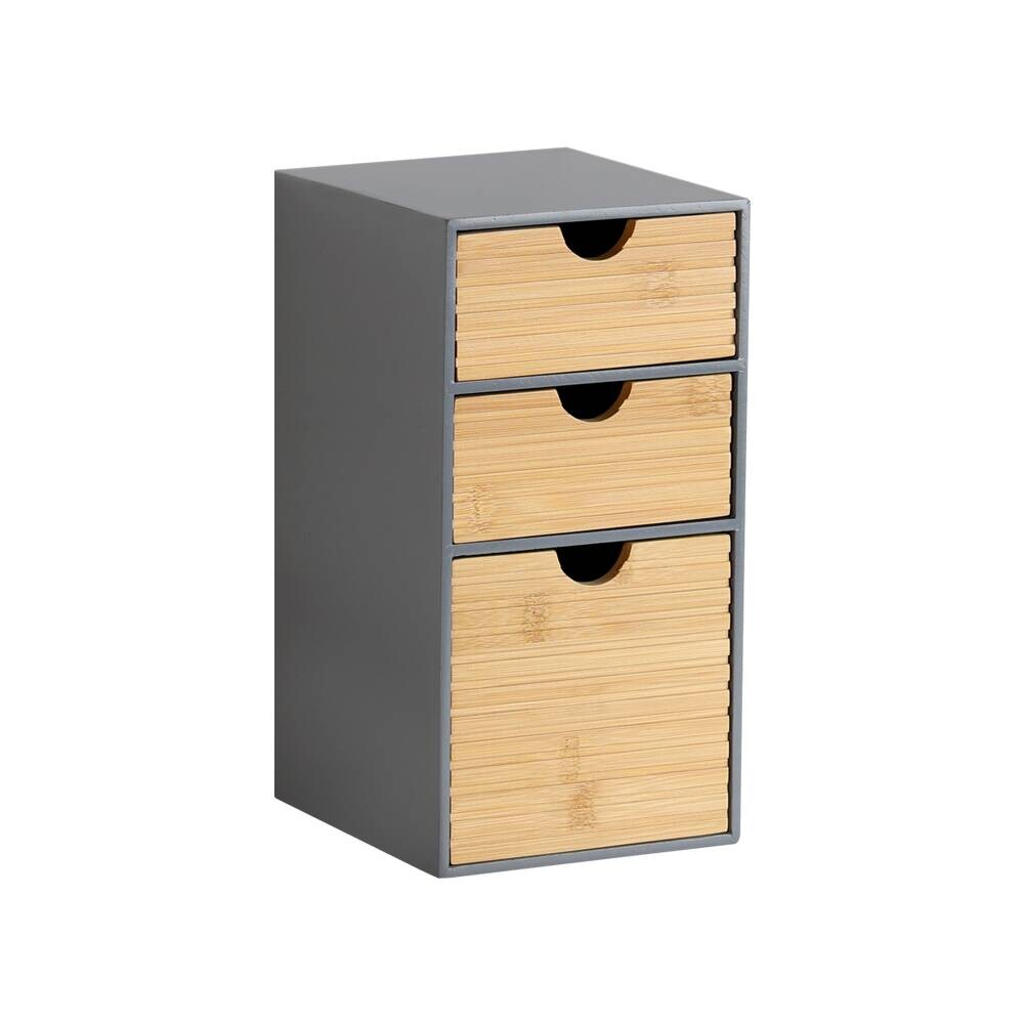 Kesper Organizer grau Holz B/H/L: ca. 16x27x14 cm