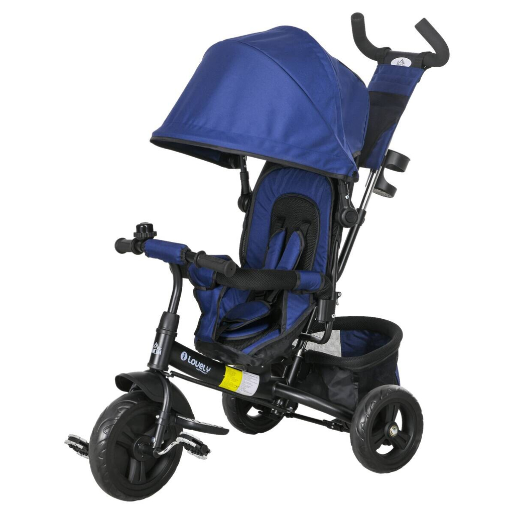HOMCOM Kinderdreirad blau B/H/L: ca. 49x102x102 cm