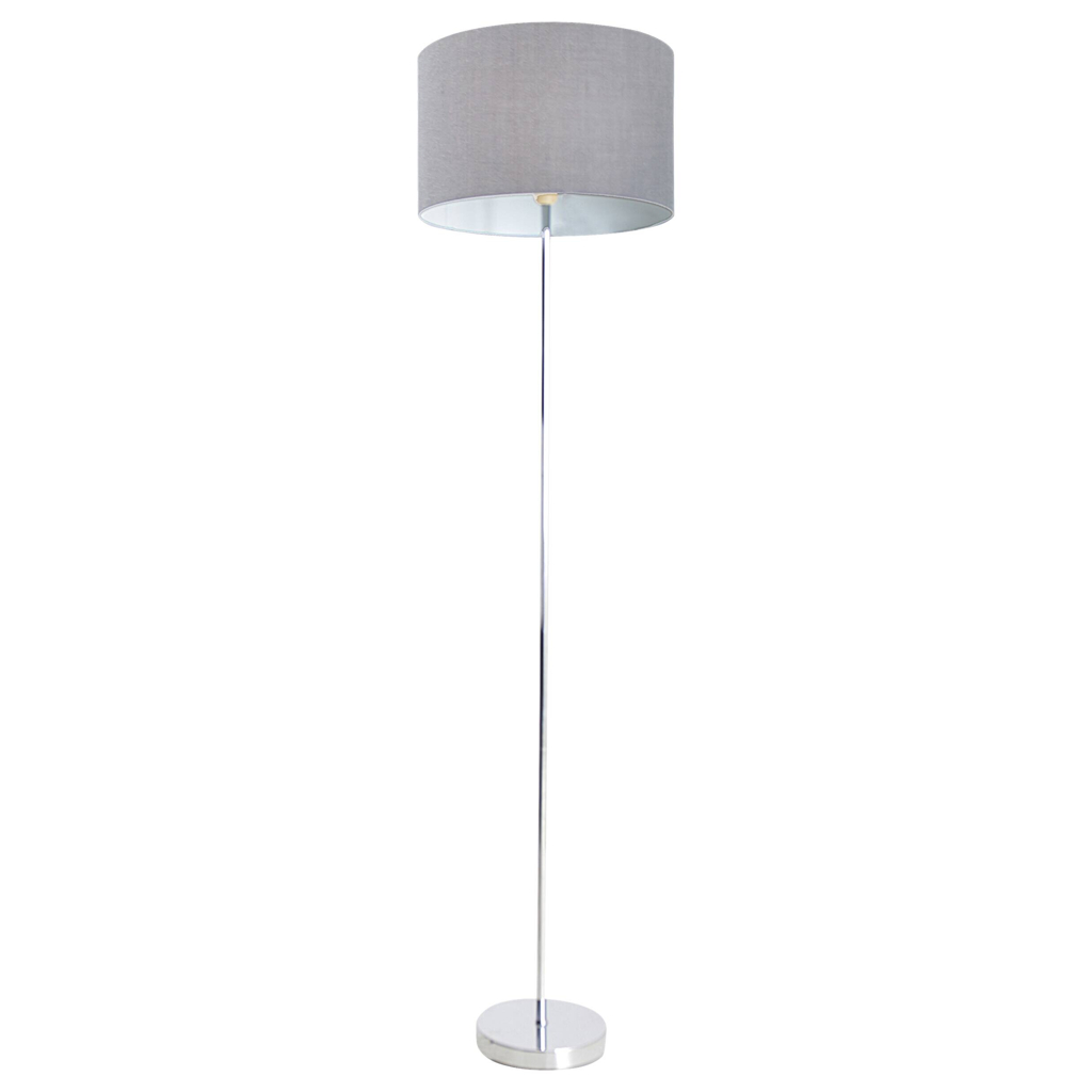 Näve Leuchten Stehlampe 2051216 grau Metall Textil B/H/T: ca. 34,5x160x34,5 cm 1 Brennstellen
