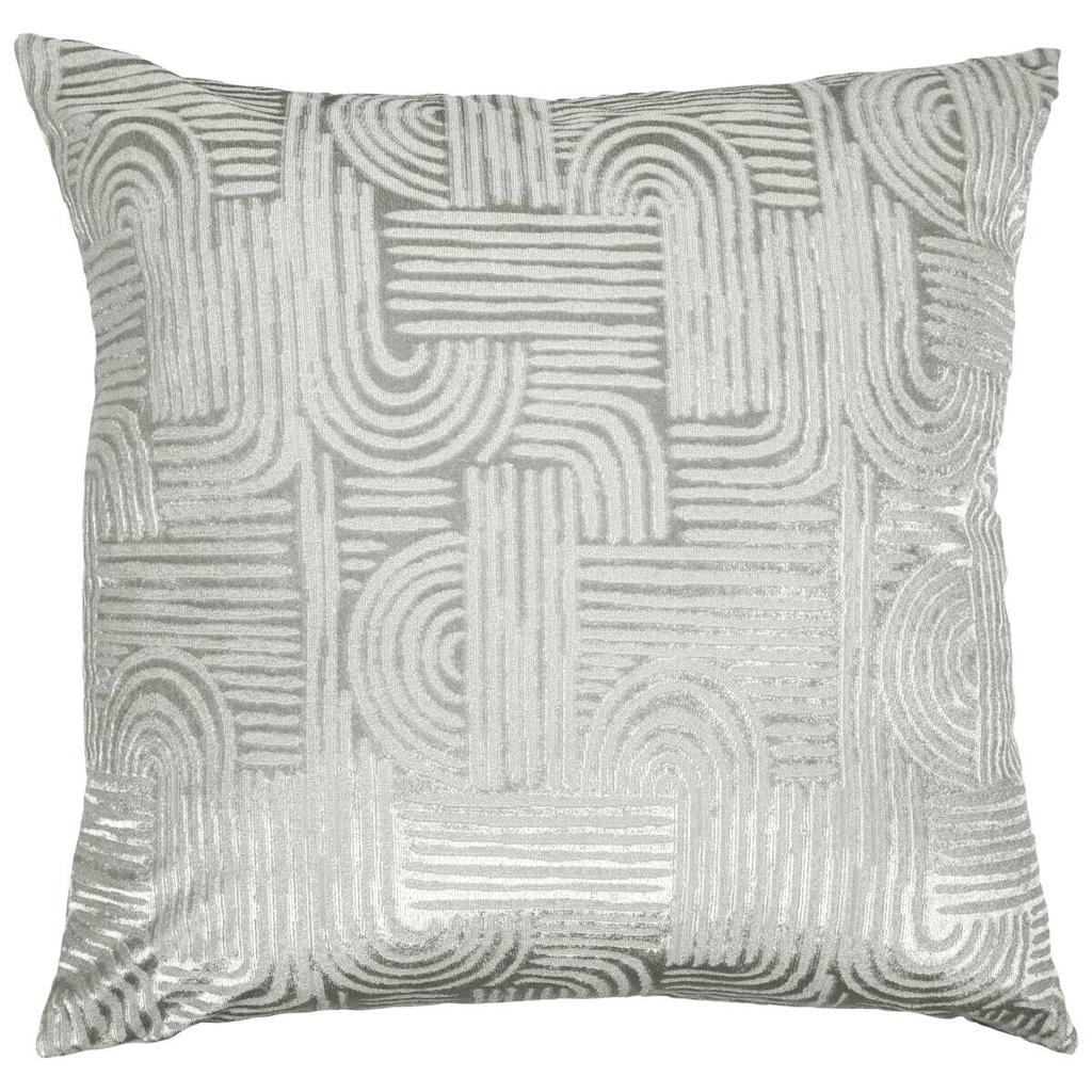 Dekokissen silber Polyester B/L: ca. 45x45 cm