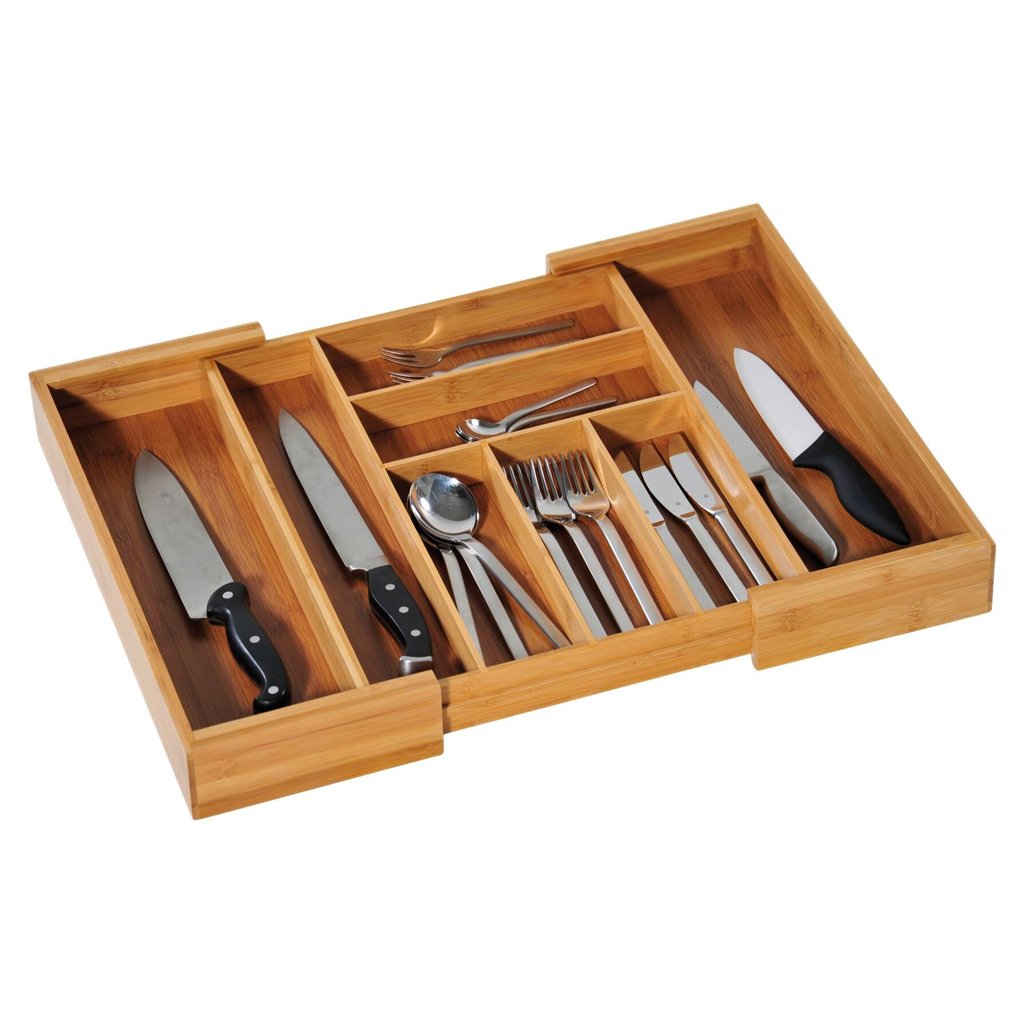 Kesper Besteckkasten natur Bambus B/H/L: ca. 43x6x35 cm