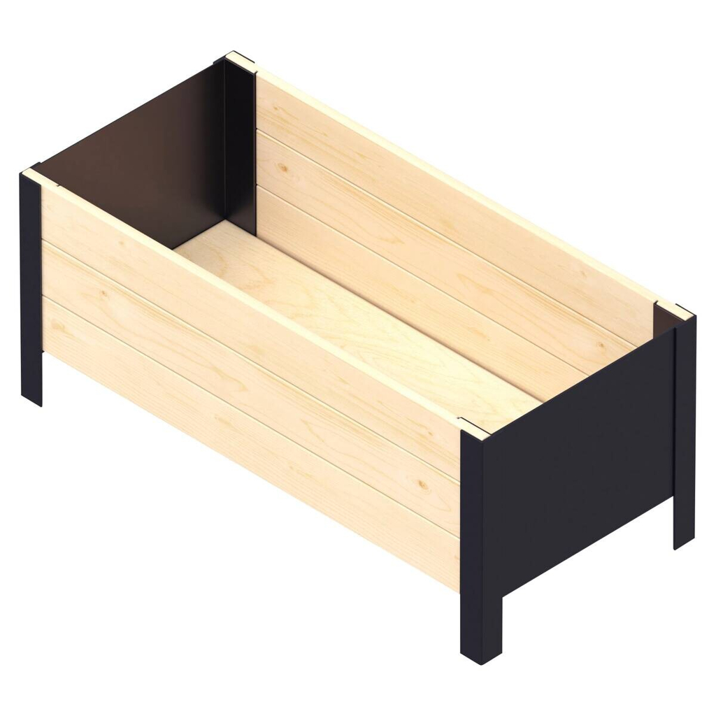 UPYARD Hochbeet MODERN natur Holz B/H/L: ca. 36x32x78 cm