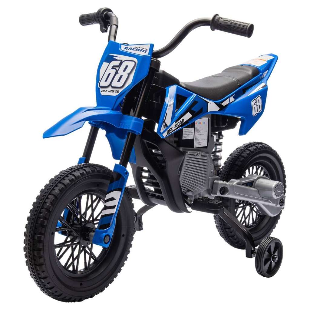 AIYAPLAY Kinder-Elektromotorrad blau B/H/L: ca. 56x70x107 cm