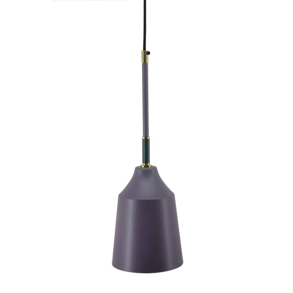 Kayoom Pendelleuchte Caja 387 violett Eisen B/H/L: ca. 15x45x15 cm E27 1 Brennstellen