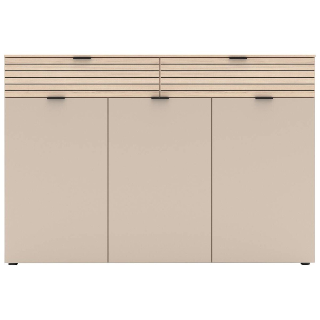 Schuhschrank Ina Kaschmirgrau Eiche Natura Nachbildung B/H/T: ca. 150x102x38 cm