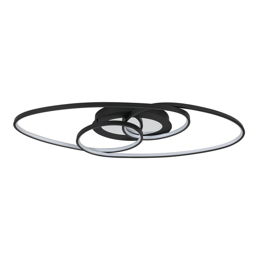 Nolo LED-Deckenleuchte Flow schwarz Metall B/H/L: ca. 30x7,5x85 cm