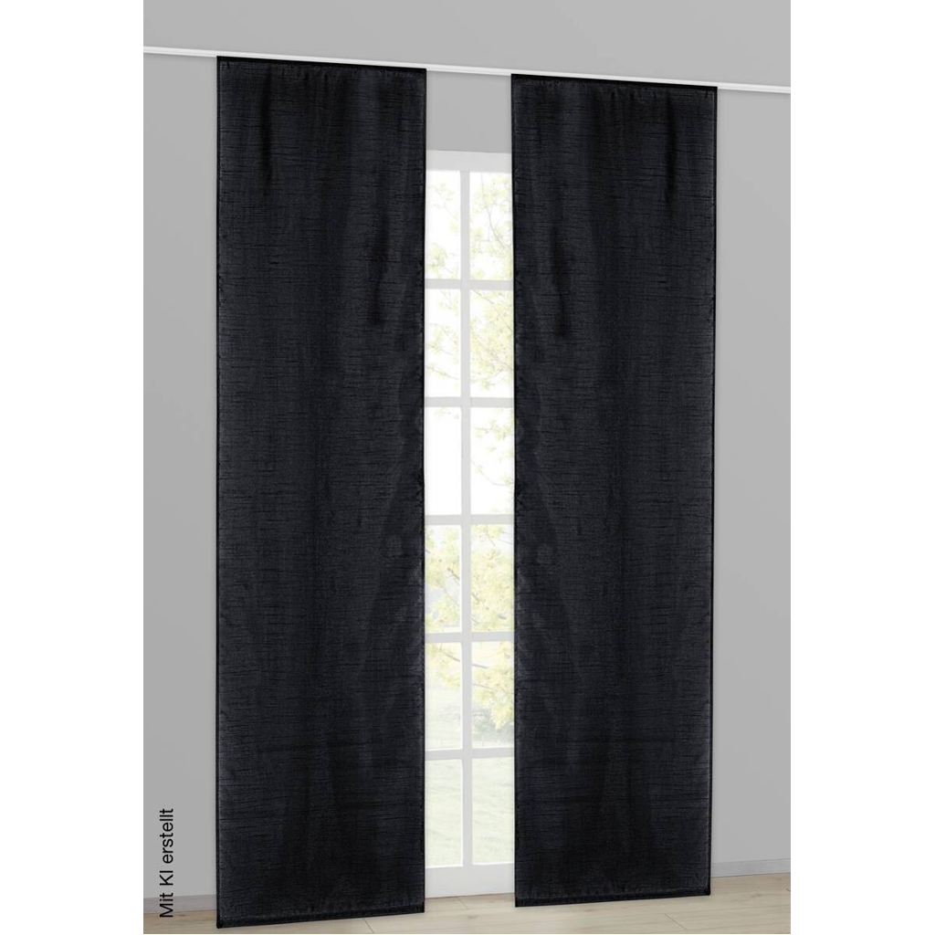 Acus Schiebevorhang Taifun schwarz B/L: ca. 60x245 cm
