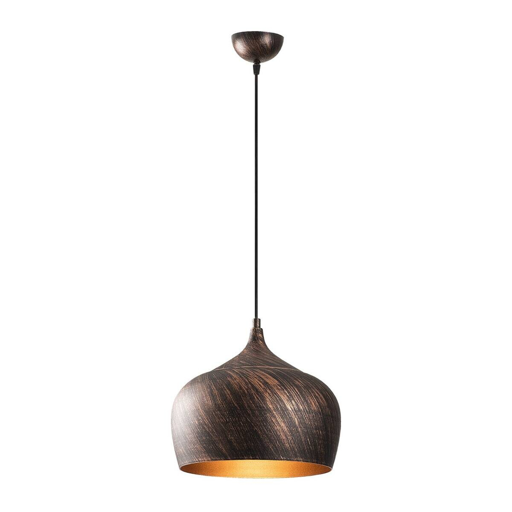 Opviq Pendelleuchte Saglam gold Kupfer Metall B/H/T/L/D: ca. 28x125x28x28x28 cm E27 1 Brennstellen