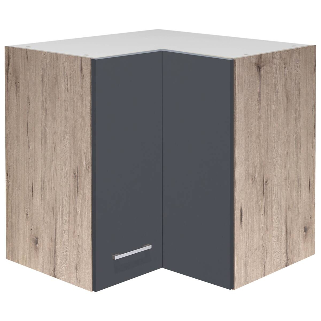 Eckhängeschrank Morena grau matt B/H/T: ca. 60x54,8x32 cm