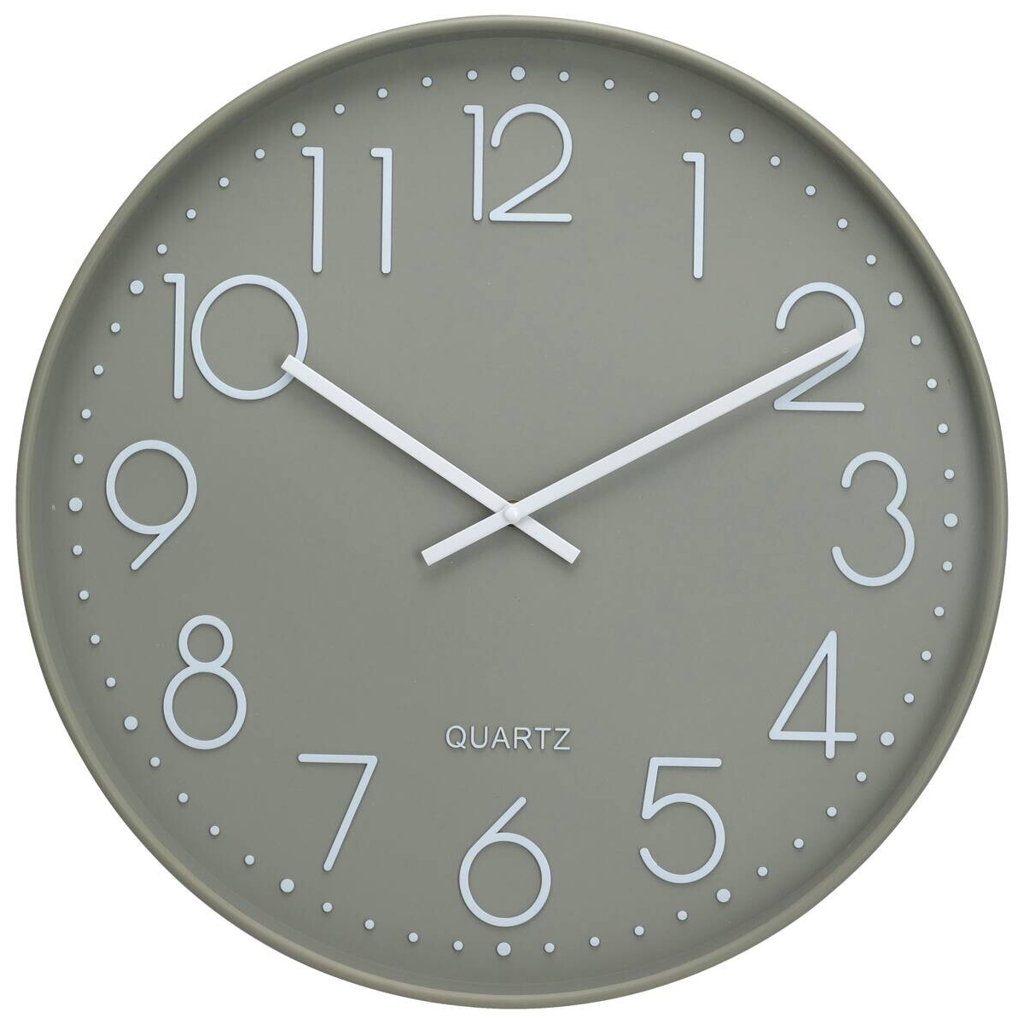 Wanduhr weiß B/H/L: ca. 53×5,4×54 cm