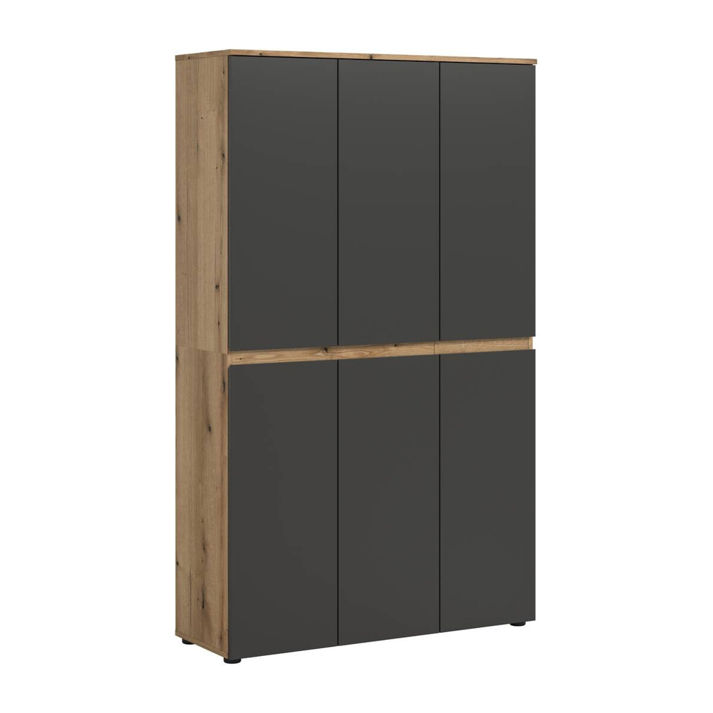 Schrank SCARPA Evoke Oak Nachbildung anthrazit B/H/T: ca. 105x175x37 cm