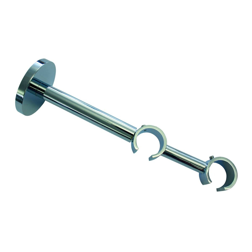 Boviva Träger Chrom Metall L/D: ca. 16x2 cm ausziehbar von ca. 10 bis 14 cm 2.0 Läufe
