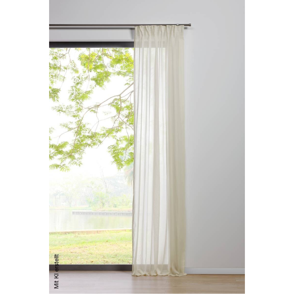 Kombivorhang PURE ecru B/L: ca. 135x245 cm