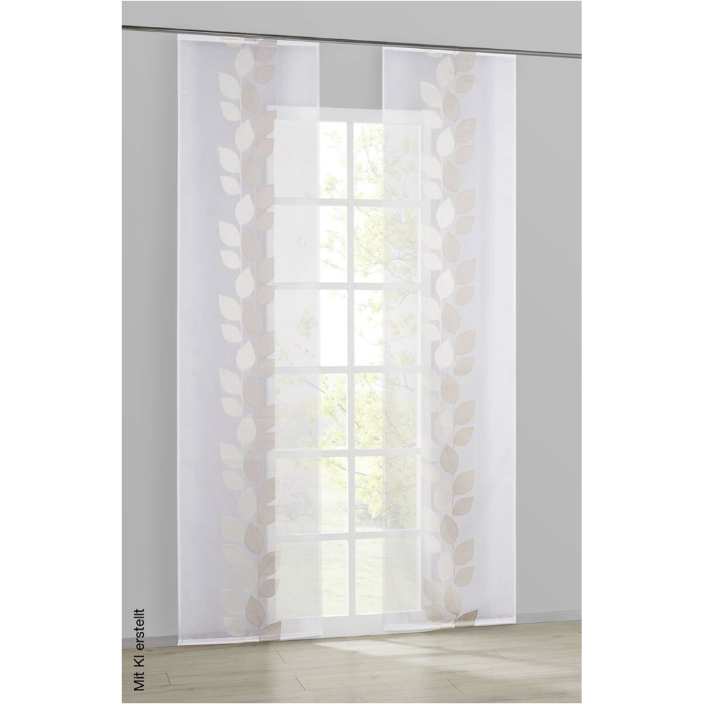 POCOline Schiebevorhang Pantheon natur B/L: ca. 60x245 cm