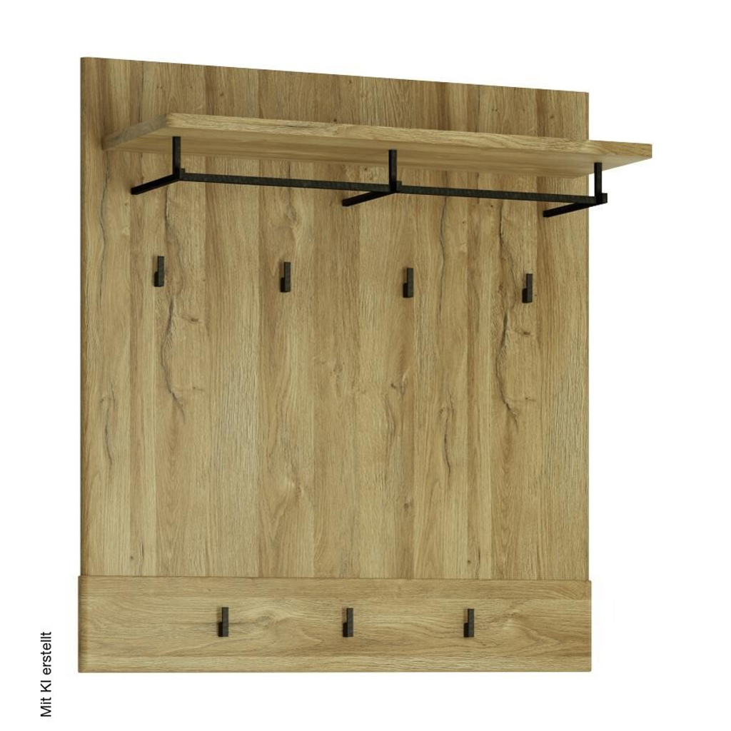 Garderobenpaneel Cortina Eiche Grand-Son Nachbildung B/H/T: ca. 94x101x33 cm