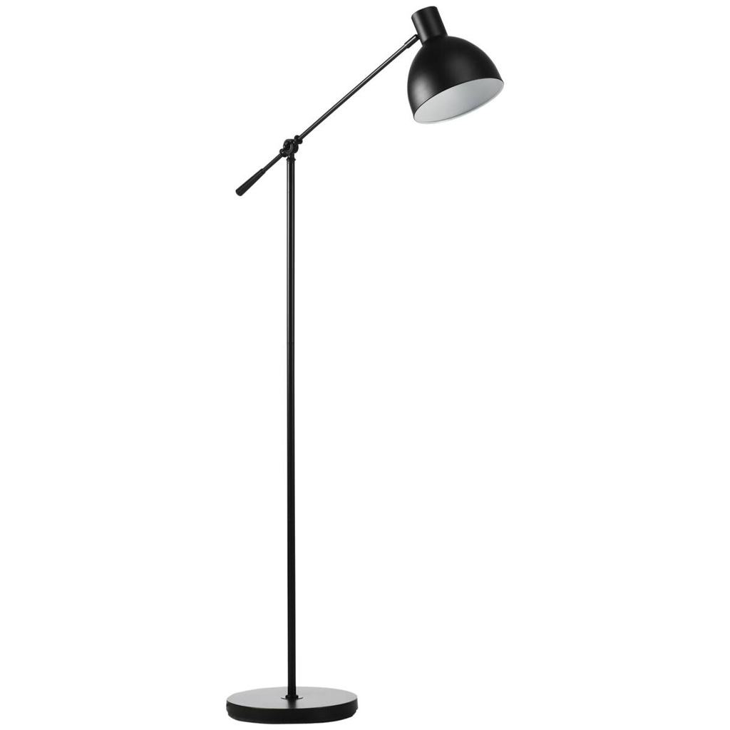 HOMCOM Stehlampe schwarz Stahl B/H/T: ca. 30x131x30 cm