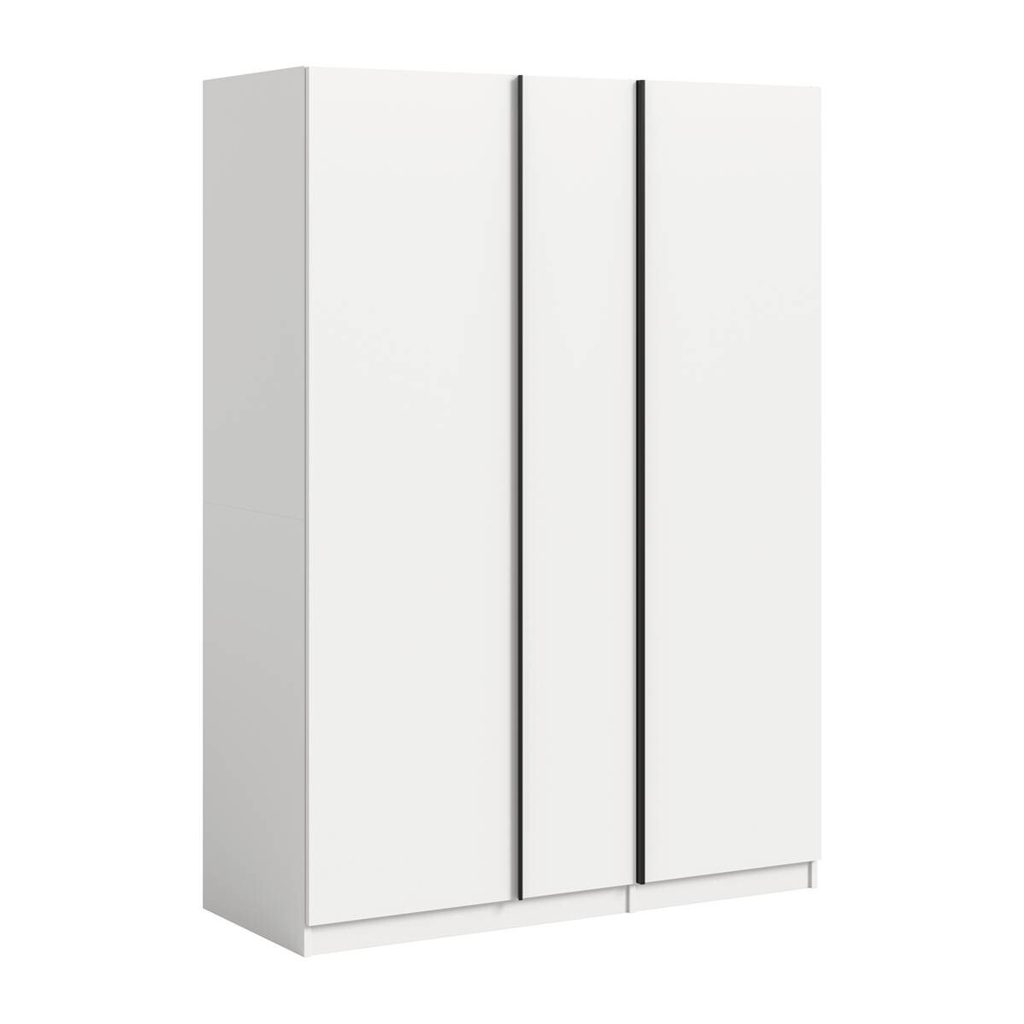 Kleiderschrank OAKLAND weiß B/H/T: ca. 130x183x53 cm