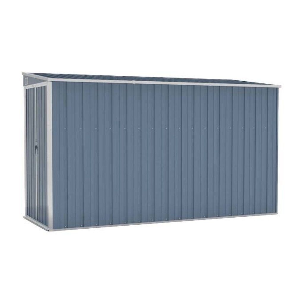vidaXL Gartenhaus grau B/H/T: ca. 118x178x288 cm