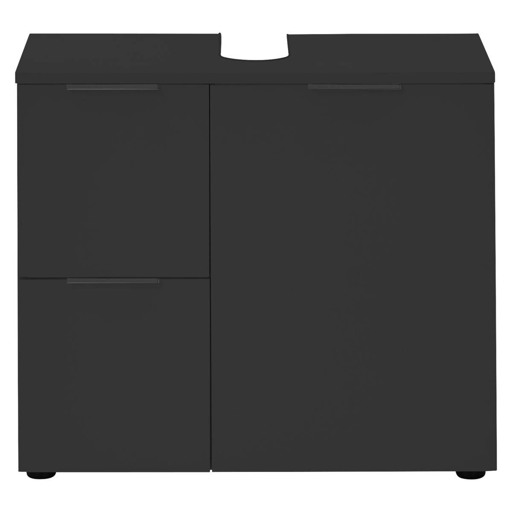 Waschbeckenunterschrank Porto schwarz B/H/T: ca. 70x60x35 cm