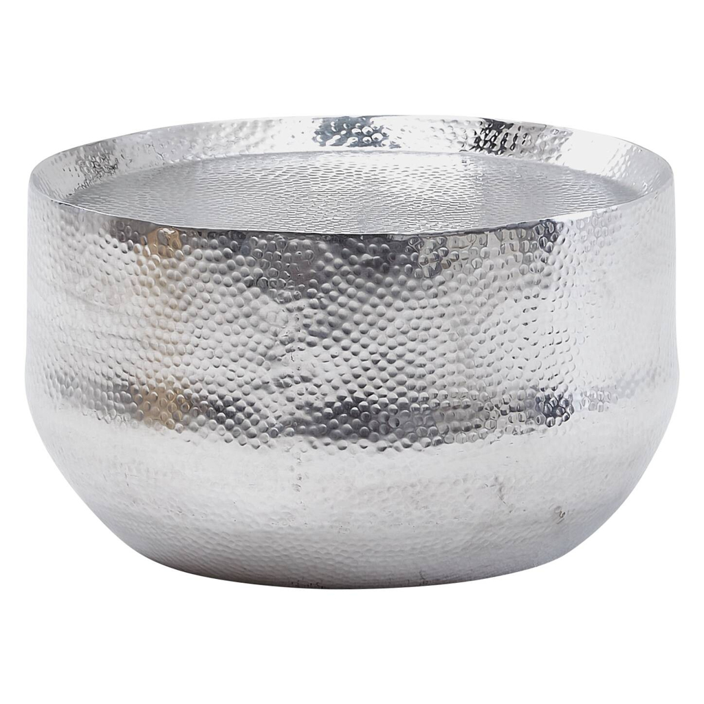 Couchtisch silber B/H/T: ca. 60x35x60 cm