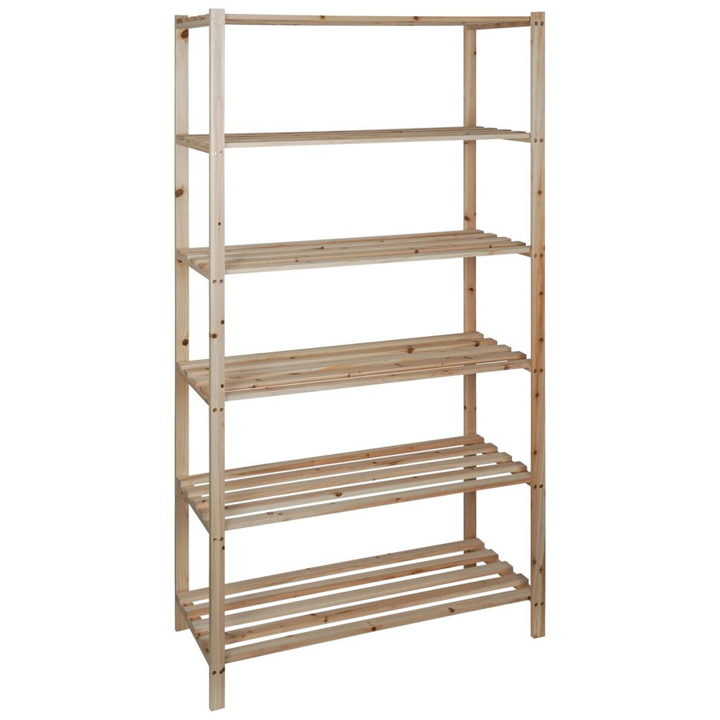 Holzregal B/H/L: ca. 40x180x90 cm