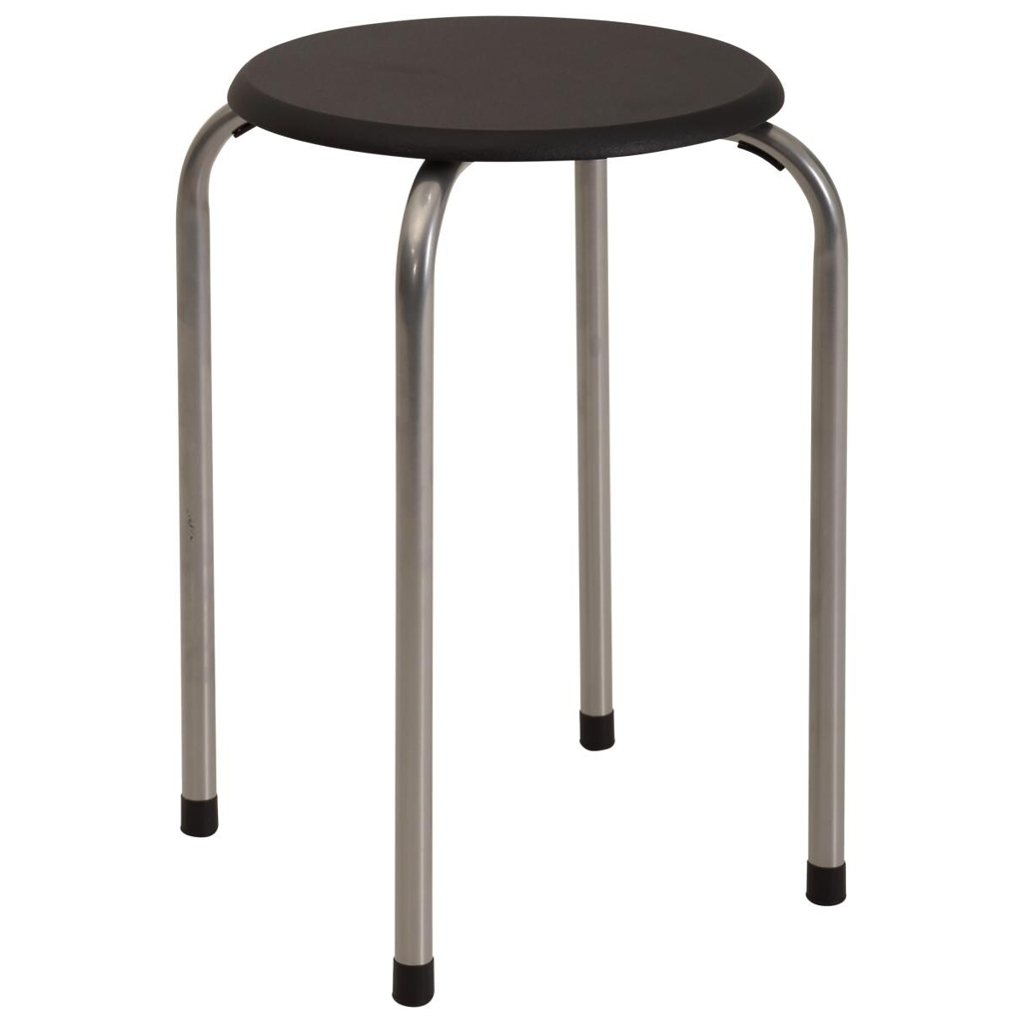 Stapelhocker Lilly schwarz B/H/T: ca. 38x46x38 cm