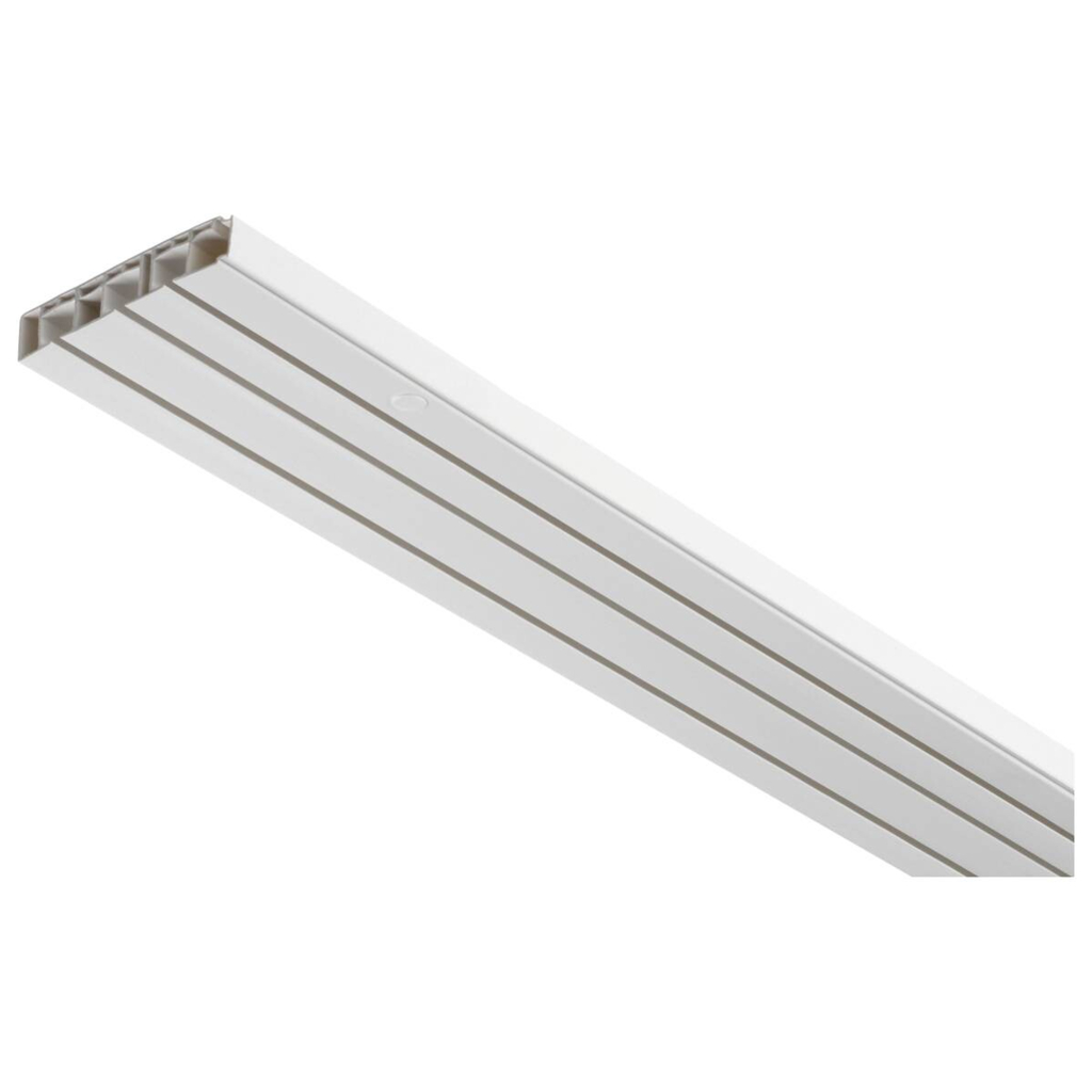 Boviva Gardinenschiene weiß Kunststoff L: ca. 150 cm 3.0 Läufe
